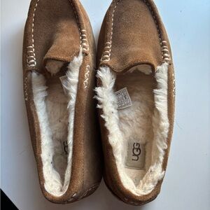 UGG Tan Shearling Lined Moccasins